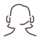 A drawing of a person with headphones on.